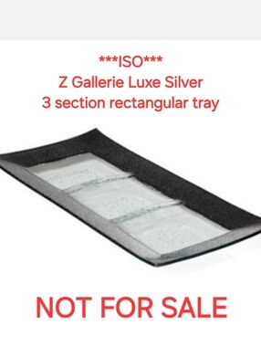 **ISO** Z Gallerie Luxe Silver Tray
